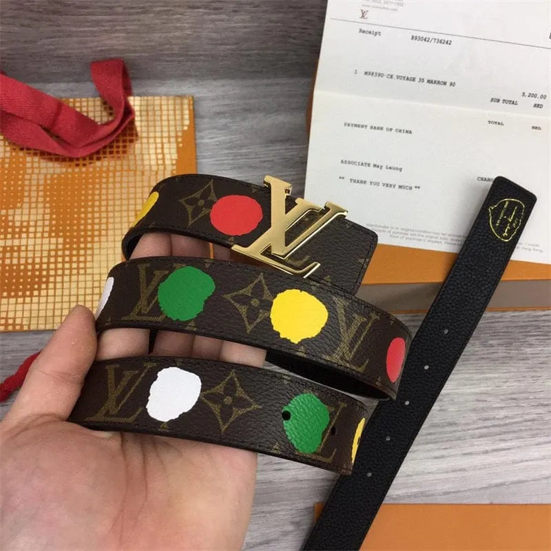 Louis Vuitton 草間彌生 30mm モノグラム リバーシブルベルトM0655