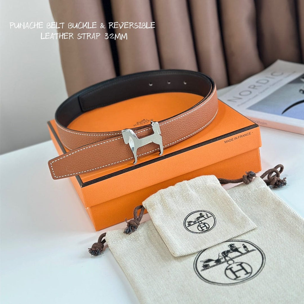 HERMES リバーシブルベルト 32mm