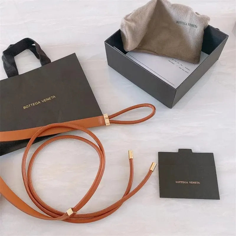 BOTTEGA VENETA レディースレザーベルト2.0cm