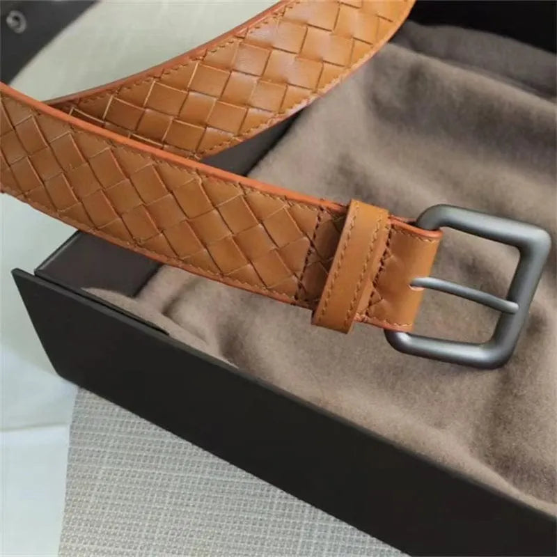 BOTTEGA VENETA イントレチアトベルト3.5cmブラウン
