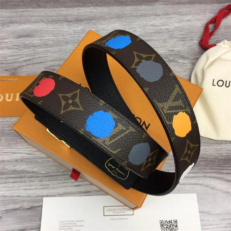 Louis Vuitton 草間彌生 30mm モノグラム リバーシブルベルトM0655