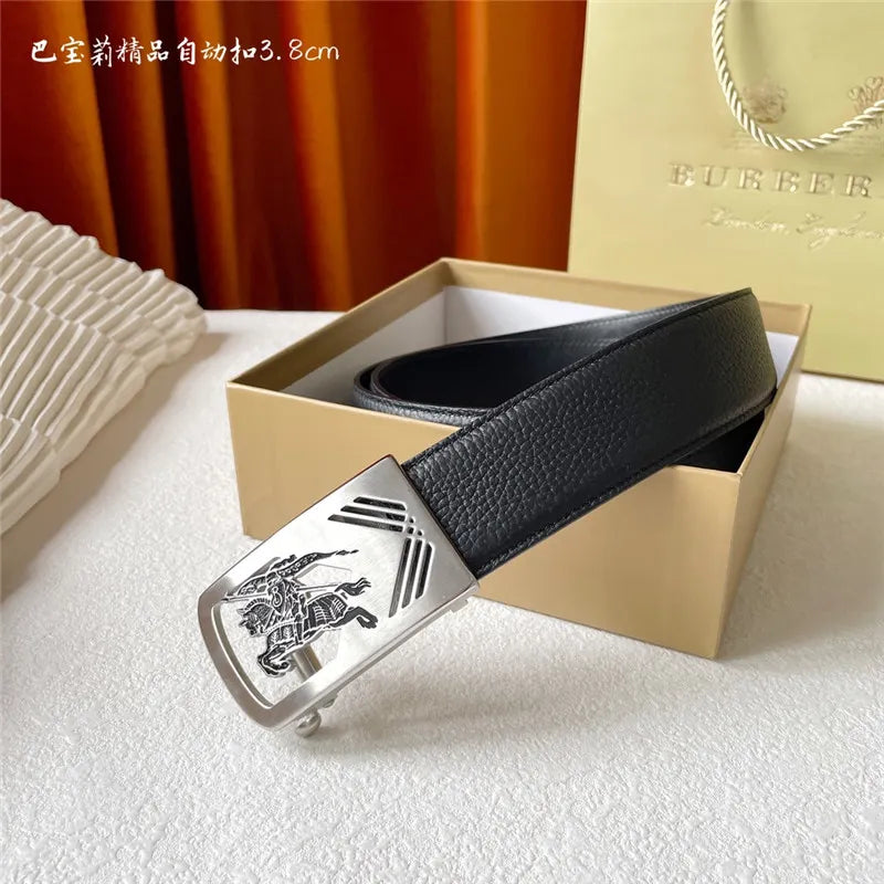 Burberry Pebbled Calfskin Belt