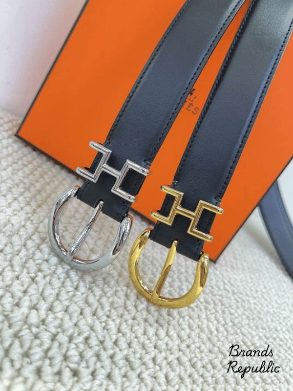 Hermès 33MM Black Mors H Belt In Different Buckle Colors