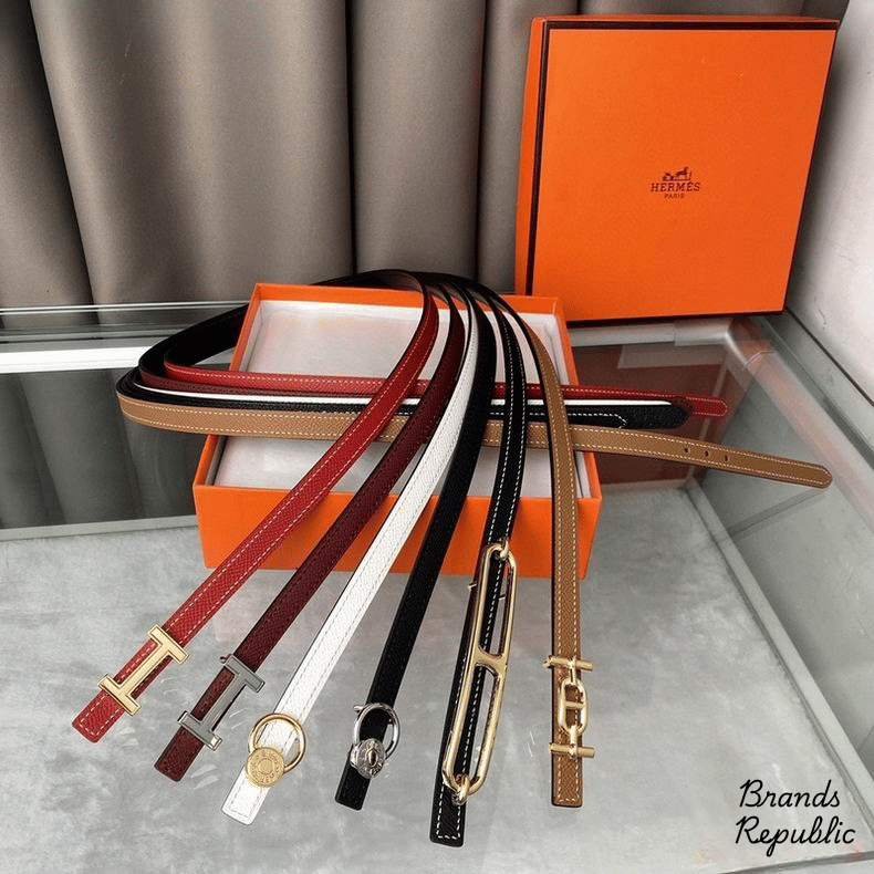 Hermès 13MM Various Plated Metal Buckle Belts
