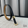 Hermès 15MM Pop H Guilloché 15 Black Belt In Different Buckle Colors