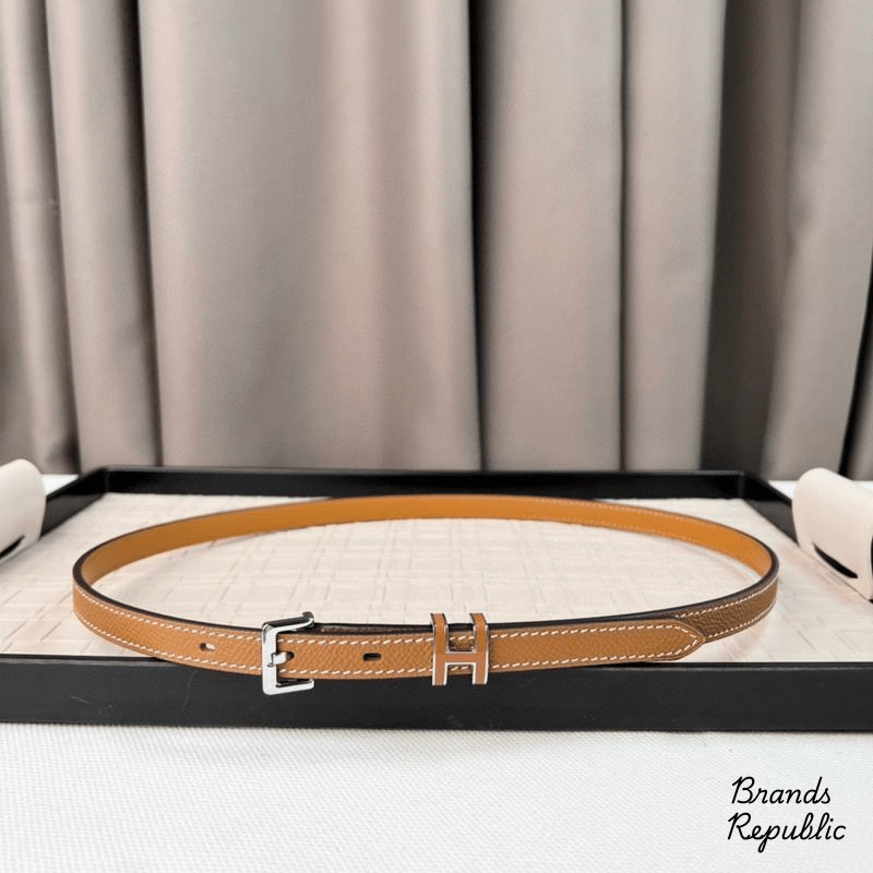 Hermès 15MM Pop H 15 Brown Belt In Different Buckle Colors