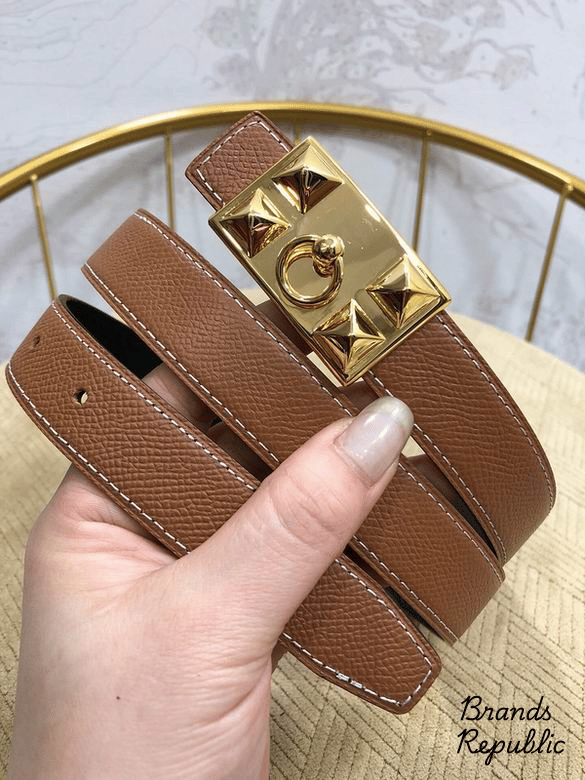 Hermès 25MM Collier de Chien (CDC) Leather Belt In Different Colors