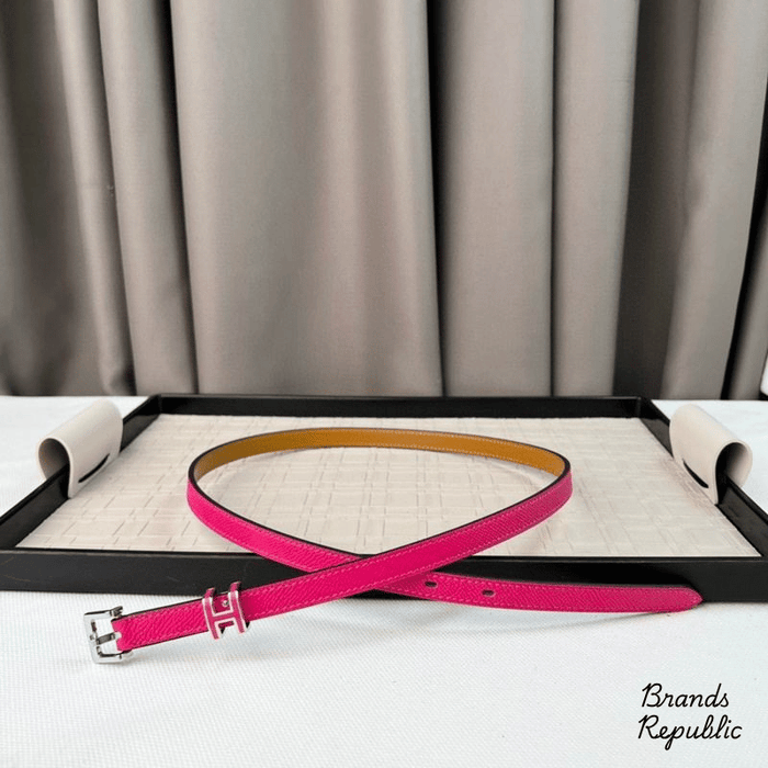 Hermès 15MM Pop H 15 Pink Epsom Belt In Different Buckle Colors