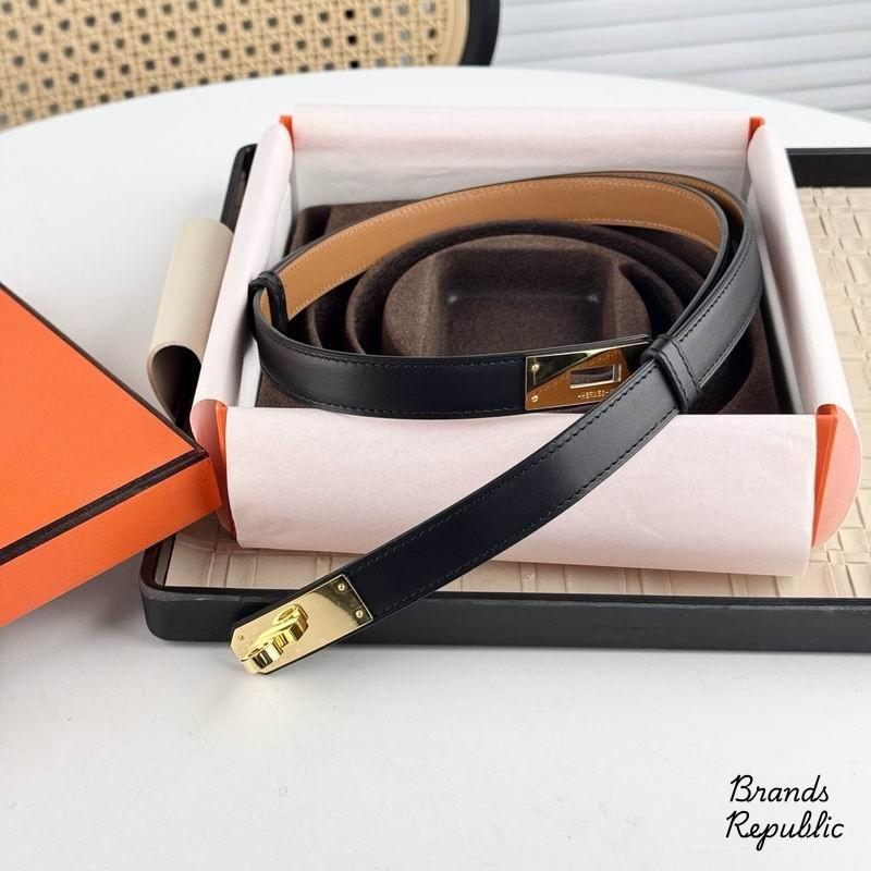 Hermès 18MM Kelly 18 Black Epsom Belt In Different Buckle Colors