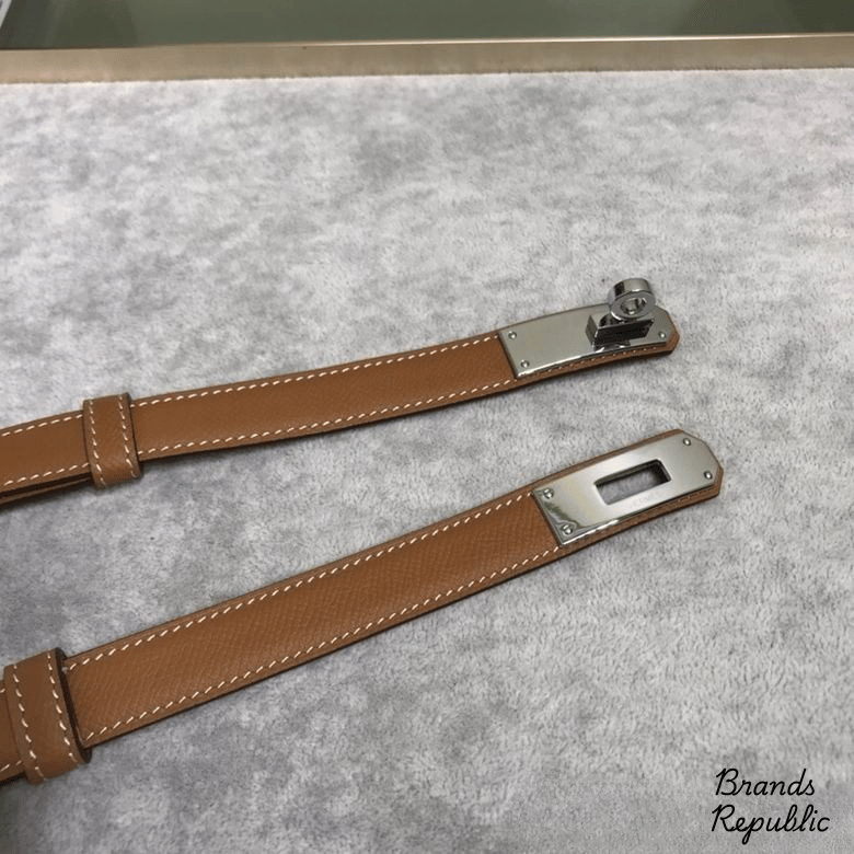 Hermès 25MM Brown Kelly Belt In Different Buckle Colors