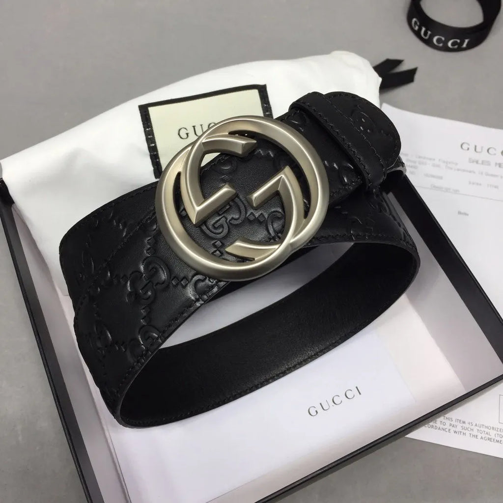 gucci belt 40mm Silver