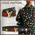 Louis Vuitton 草間彌生 30mm モノグラム リバーシブルベルトM0655