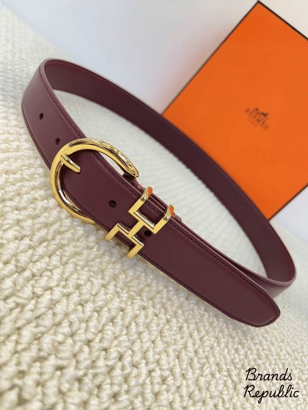 Hermès 33MM H Equestre Belt With Golden Buckle In Different Colors