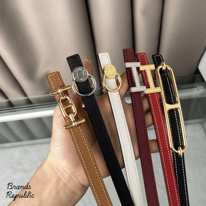 Hermès 13MM Various Plated Metal Buckle Belts