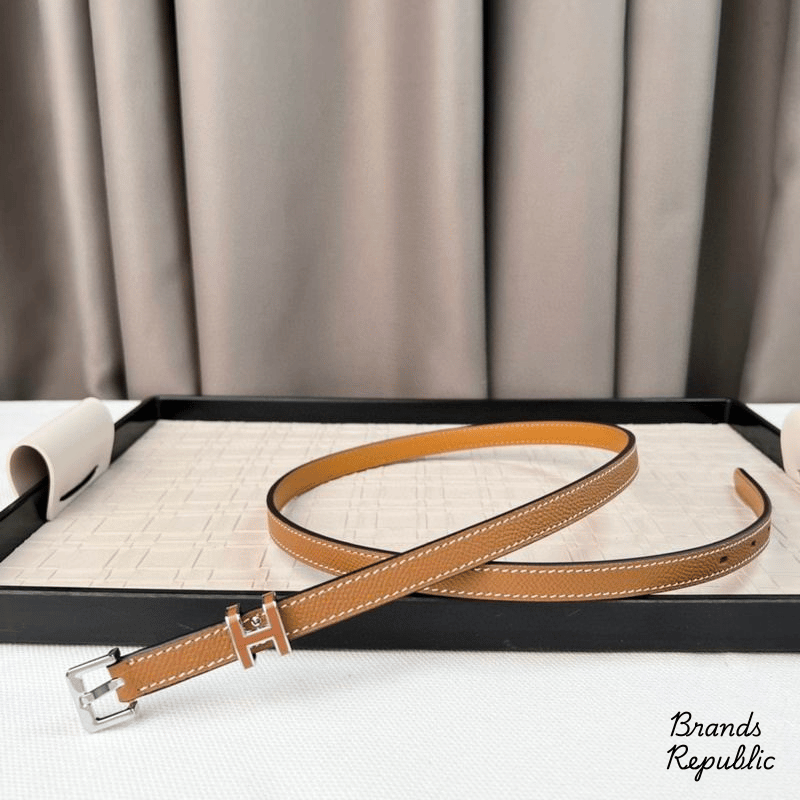 Hermès 15MM Pop H 15 Brown Belt In Different Buckle Colors