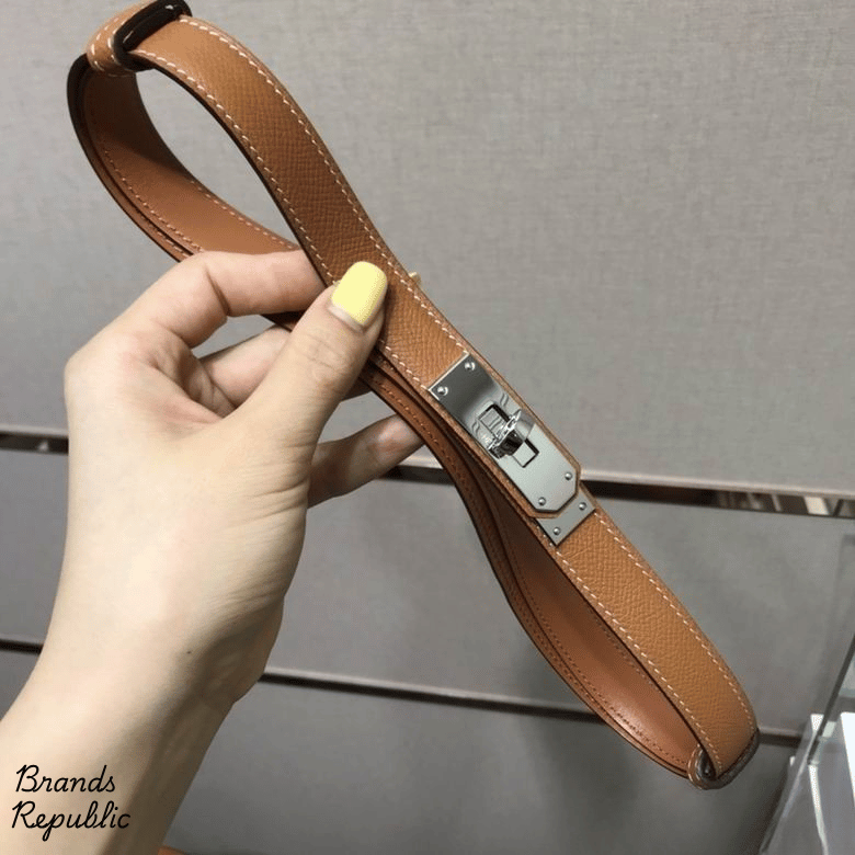 Hermès 25MM Brown Kelly Belt In Different Buckle Colors