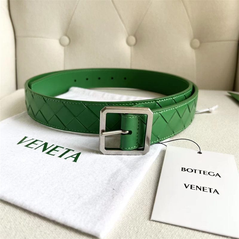 BOTTEGA VENETA イントレチアトベルト3.5cmグリーン