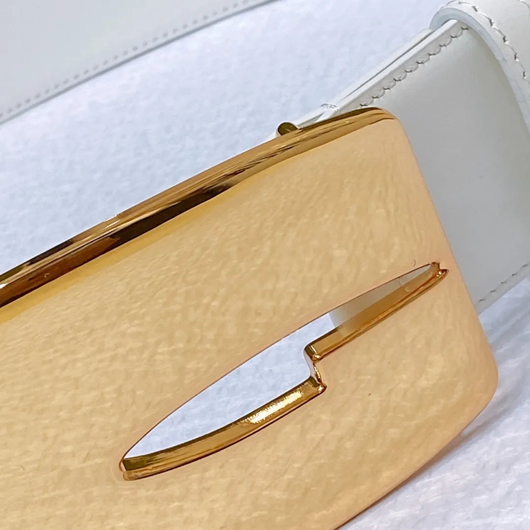 gucci vintage letter G buckle wide belt