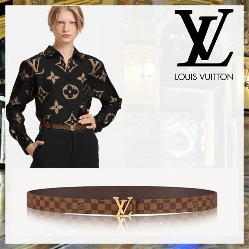 Louis Vuitton ミニ・ダミエ サンチュール・LV イニシャル 25MMベルトM9267V