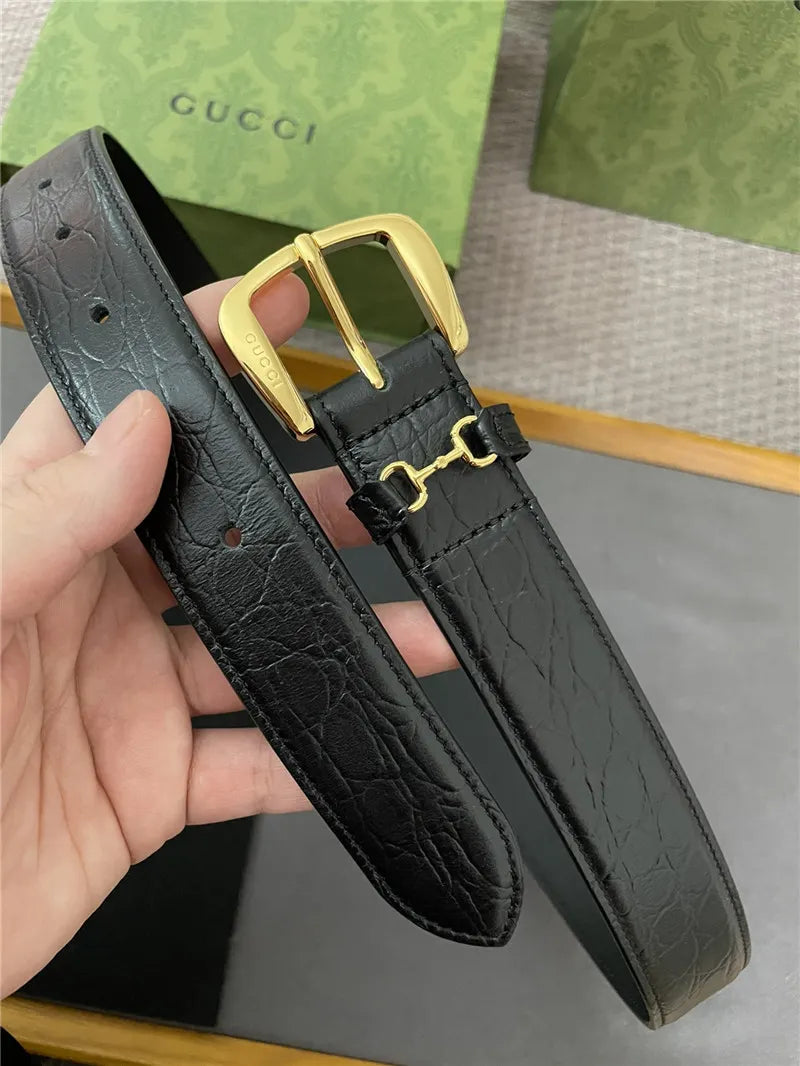 Hermes new GG metal pin buckle belt