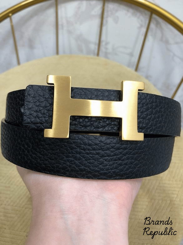 Hermès 25MM Black Constance Reversible H Belt In Different Buckle Colors