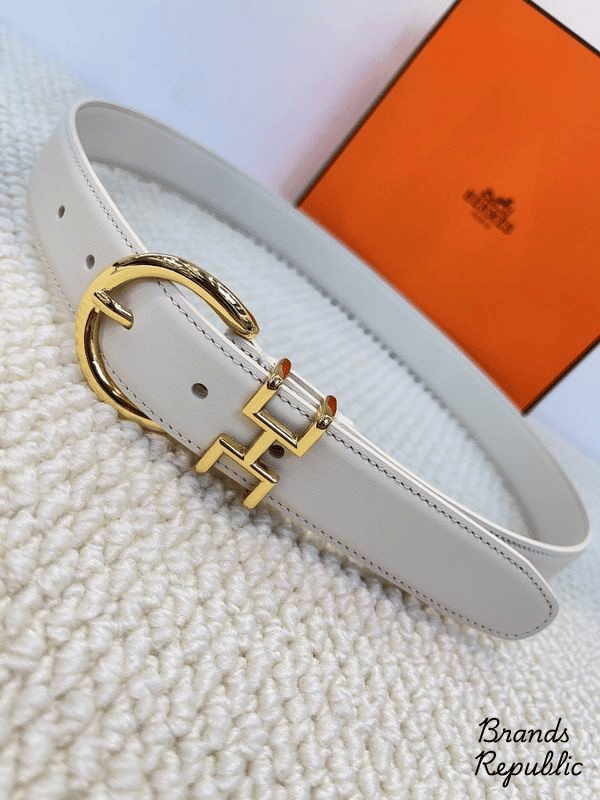 Hermès 33MM H Equestre Belt With Golden Buckle In Different Colors