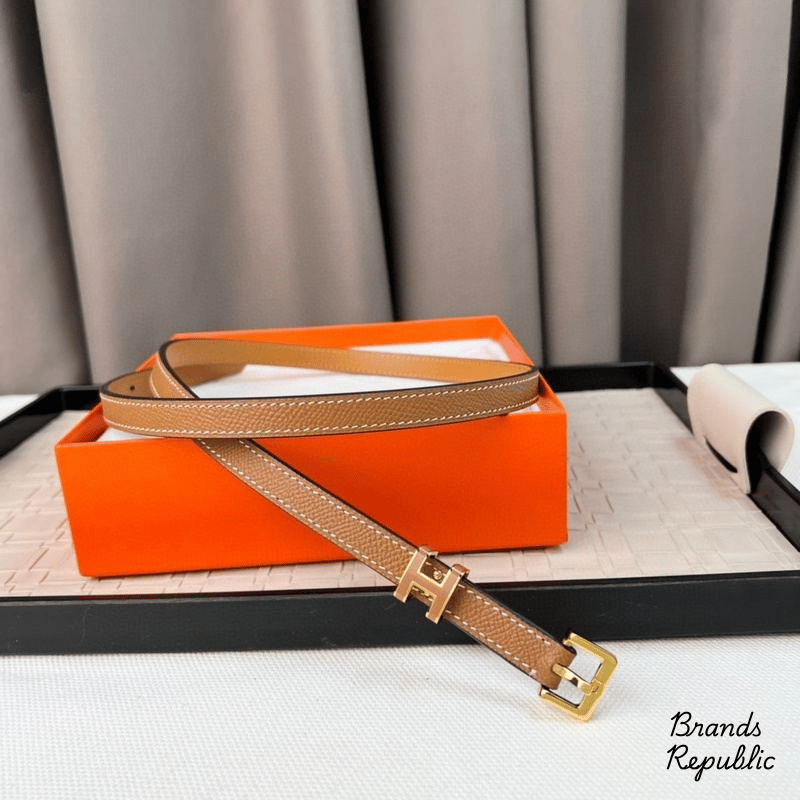 Hermès 15MM Pop H 15 Brown Belt In Different Buckle Colors