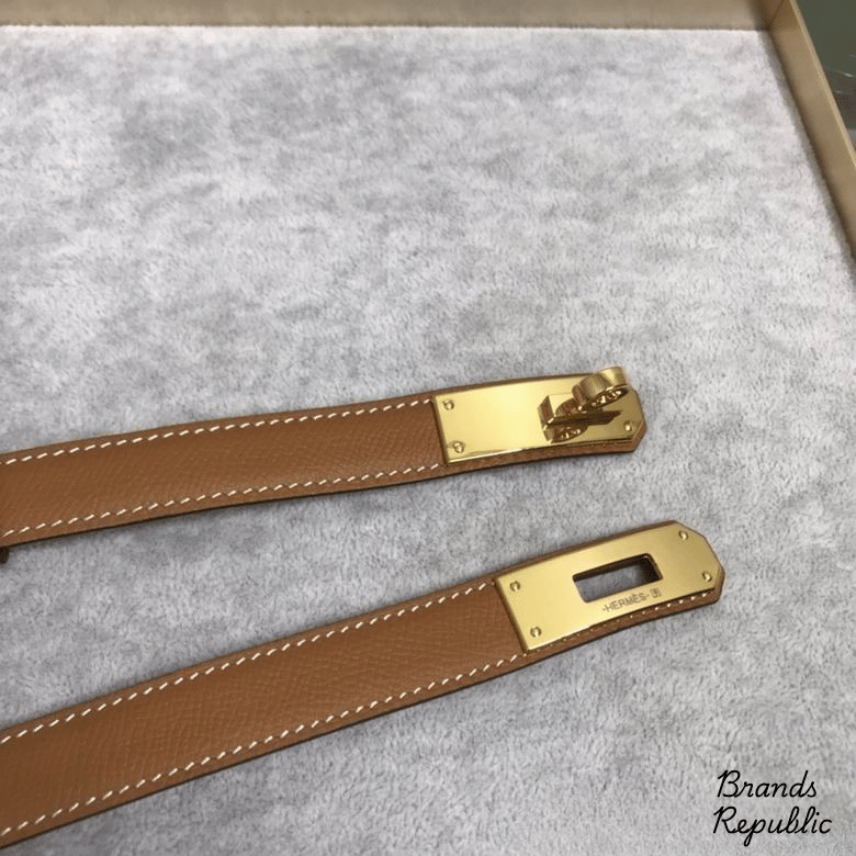 Hermès 25MM Brown Kelly Belt In Different Buckle Colors
