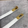 Hermès 18MM Kelly 18 White Epsom Turn Lock Buckle Belt In Different Buckle Colors
