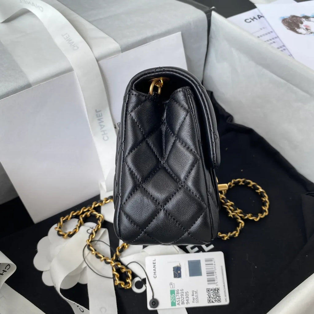 Chanel CF square with golden ball 1786
