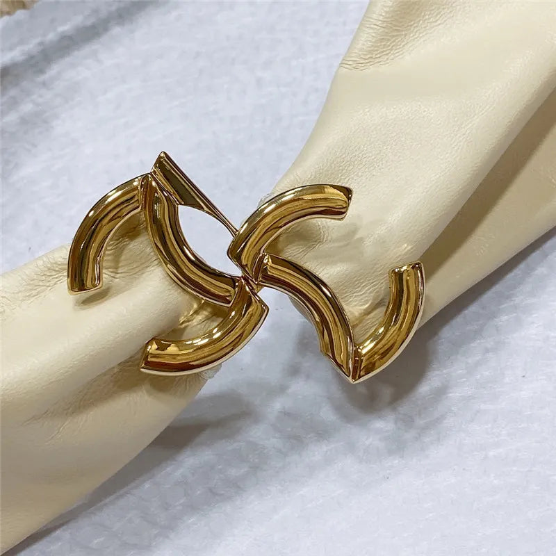 chanel smooth CC brass buckle sheepskin elastic belt