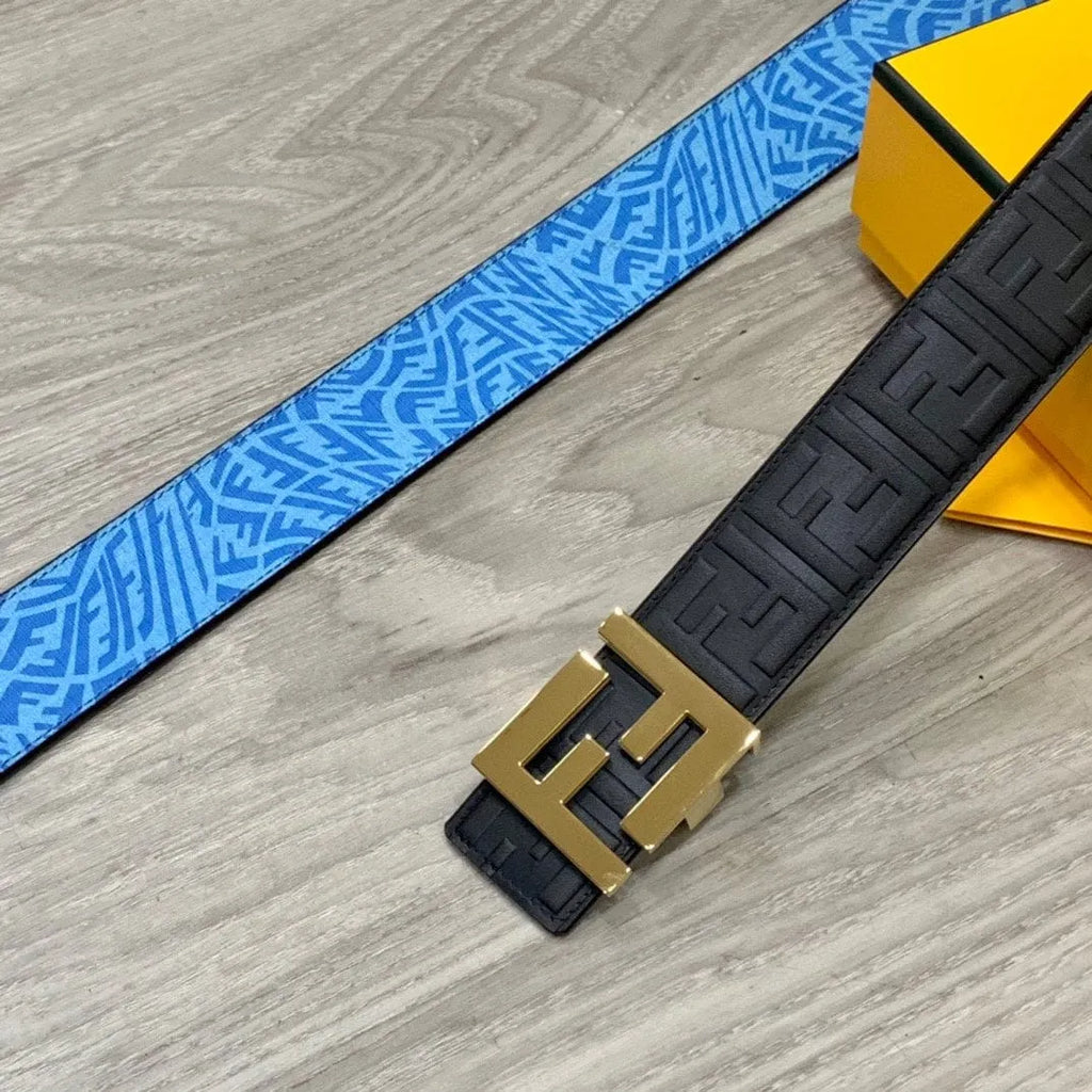 【FENDI】★FFロゴ レザー リバーシブル ベルト★