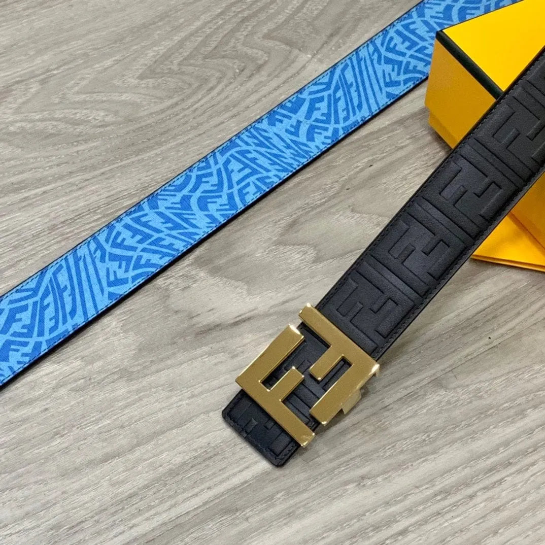 【FENDI】★FFロゴ レザー リバーシブル ベルト★