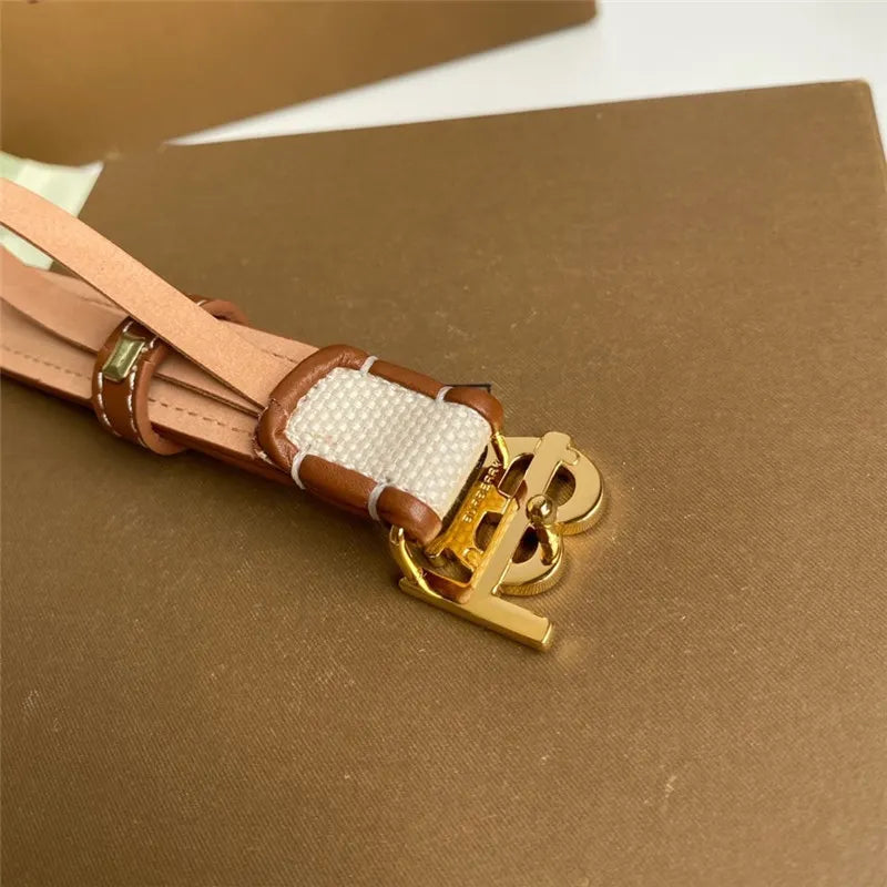 burberry B buckle belt