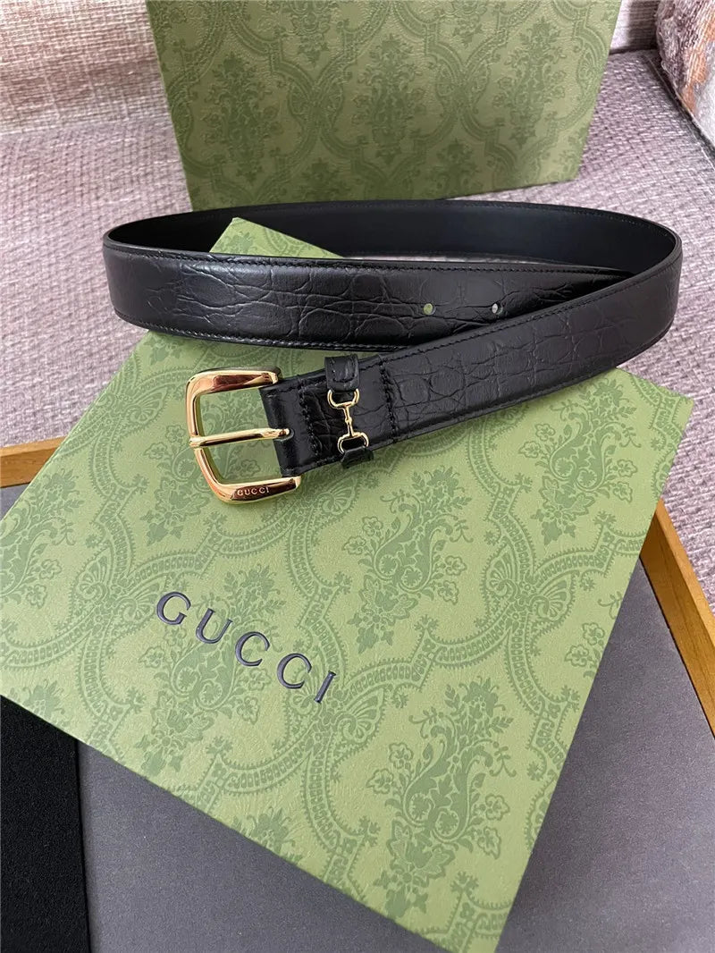 Hermes new GG metal pin buckle belt