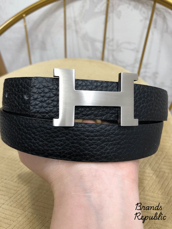 Hermès 25MM Black Constance Reversible H Belt In Different Buckle Colors