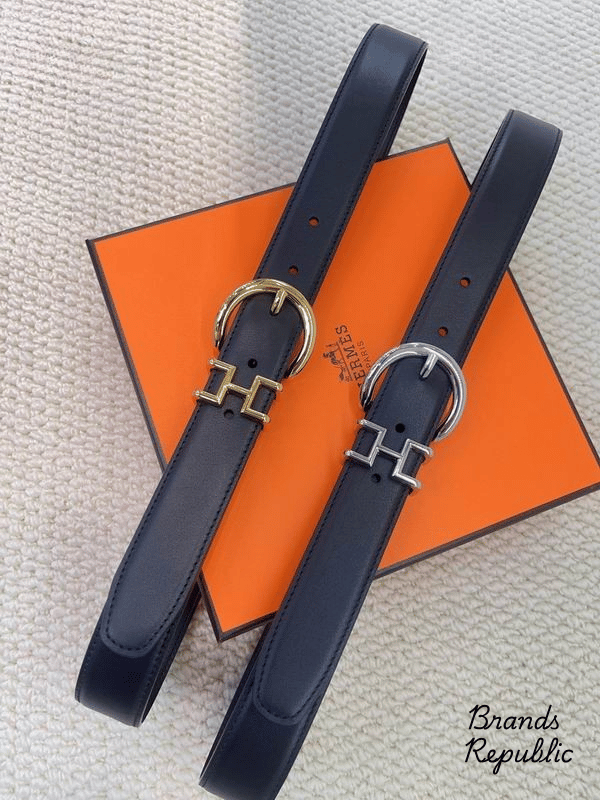 Hermès 33MM Black Mors H Belt In Different Buckle Colors