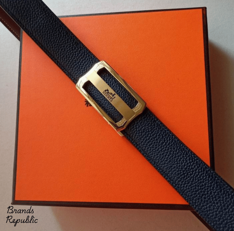 Hermès 34MM Quizz Buckle & Reversible Leather Strap Belt In Different Buckle Colors