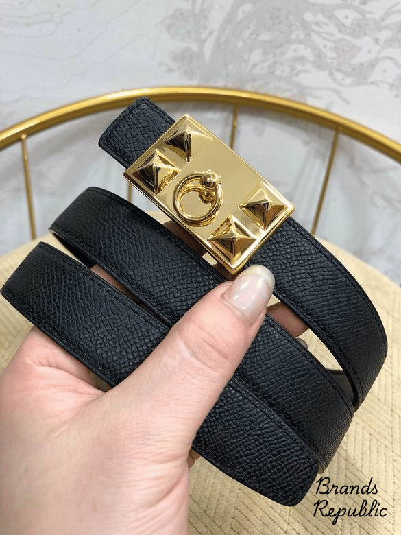 Hermès 25MM Collier de Chien (CDC) Leather Belt In Different Colors