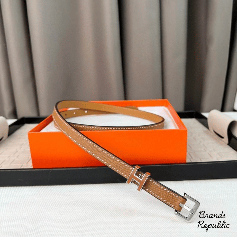 Hermès 15MM Pop H 15 Brown Belt In Different Buckle Colors