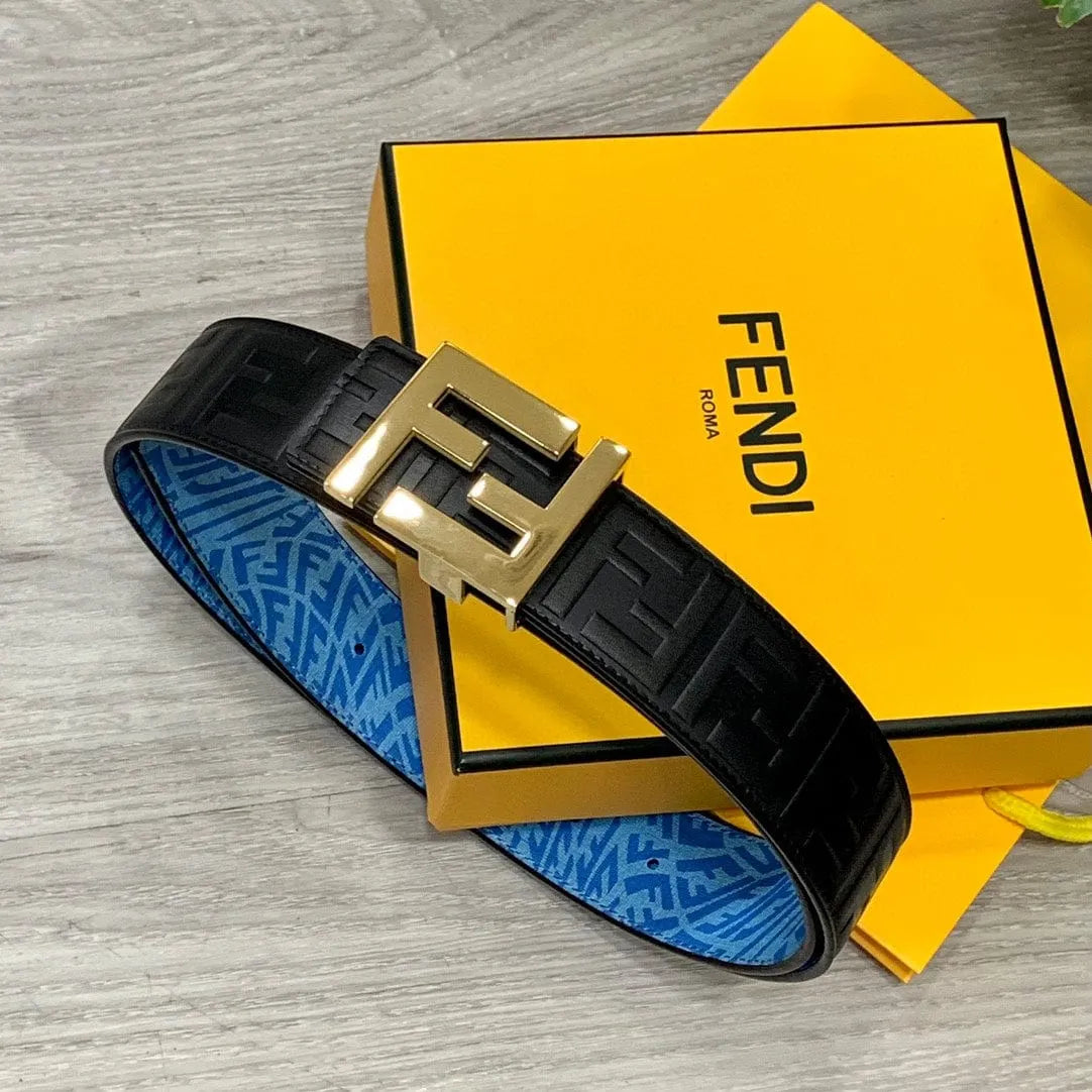 【FENDI】★FFロゴ レザー リバーシブル ベルト★