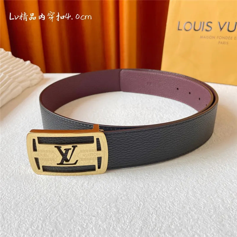 louis vuitton LV classic embossed belt