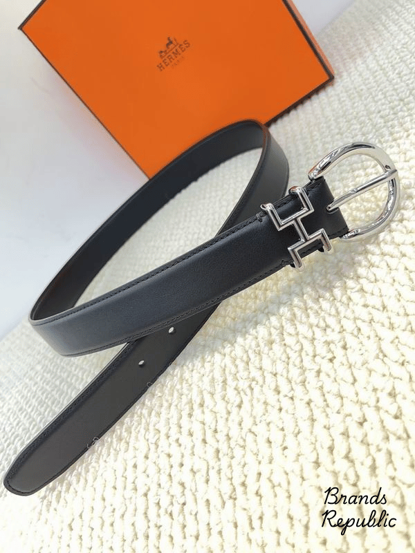 Hermès 33MM Black Mors H Belt In Different Buckle Colors