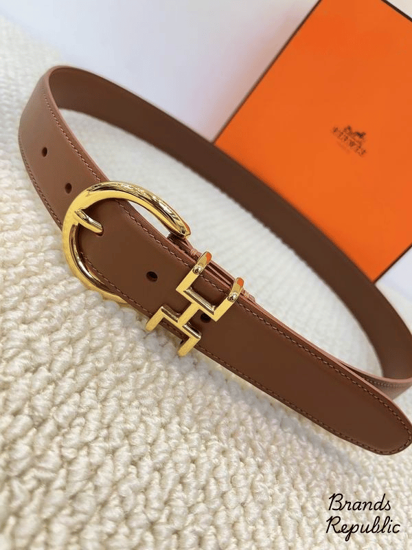 Hermès 33MM H Equestre Belt With Golden Buckle In Different Colors