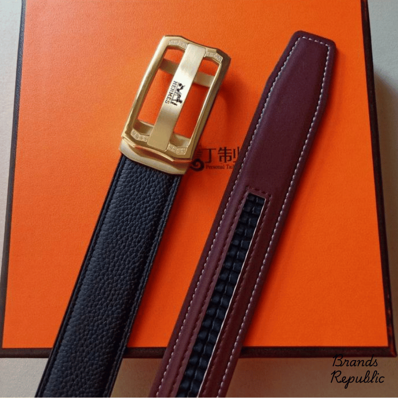 Hermès 34MM Quizz Buckle & Reversible Leather Strap Belt In Different Buckle Colors