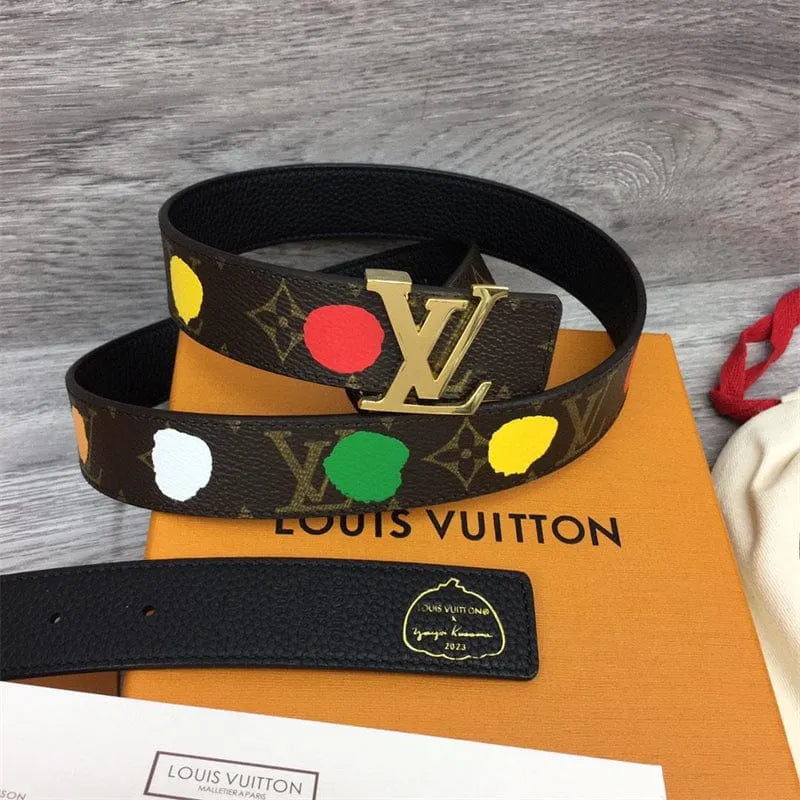 Louis Vuitton 草間彌生 30mm モノグラム リバーシブルベルトM0655