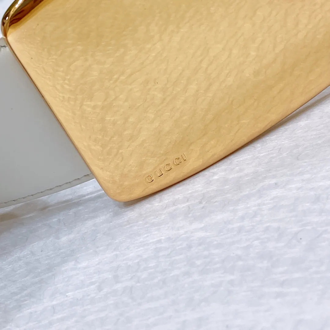 gucci vintage letter G buckle wide belt