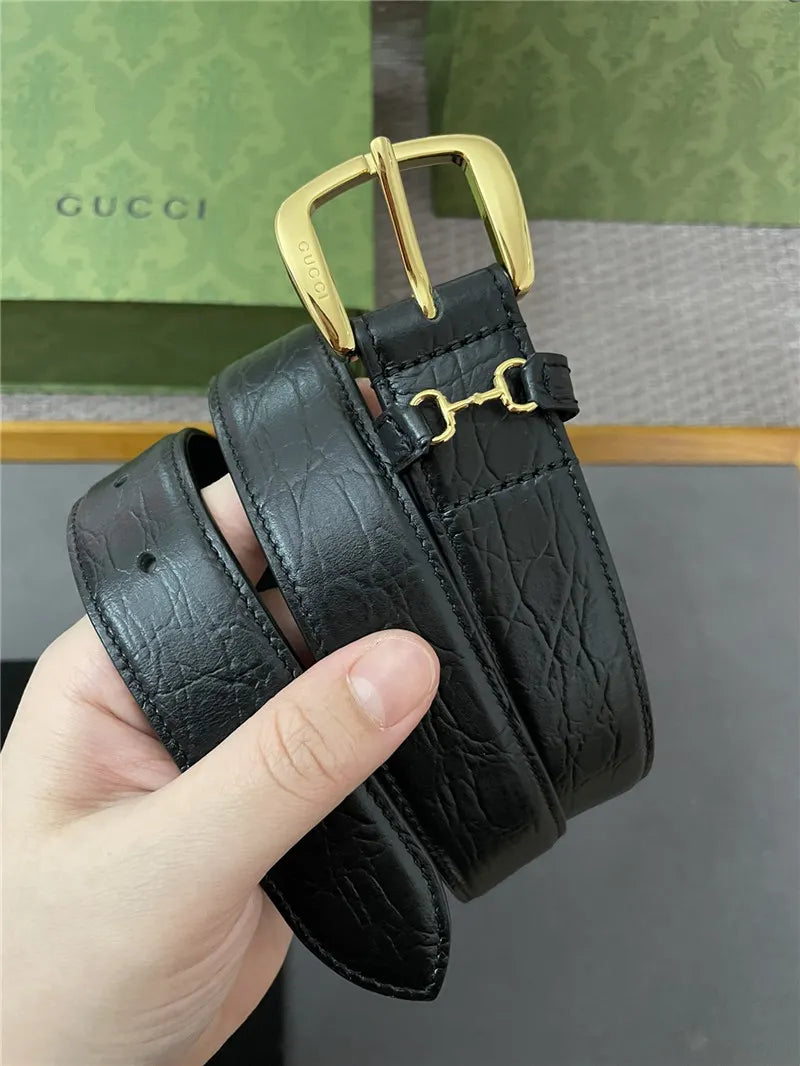 Hermes new GG metal pin buckle belt