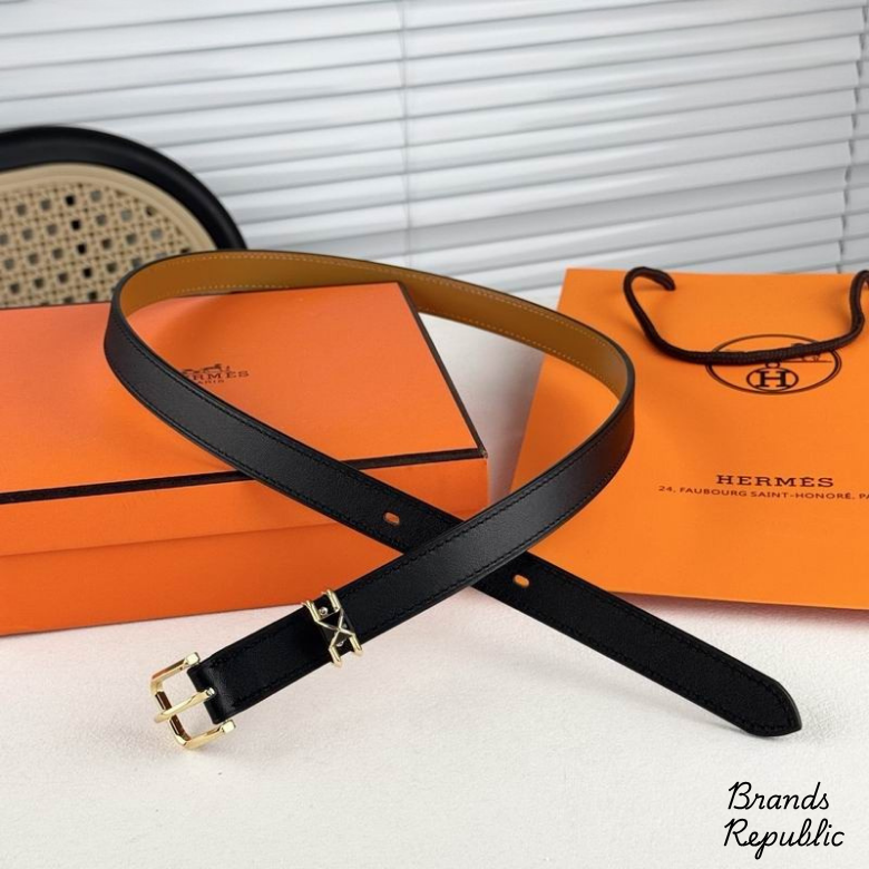 Hermès 20MM Black Pin Buckle Belt In Different Buckle Colors