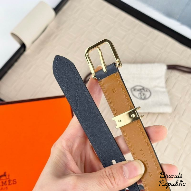 Hermès 20MM Pop H 15 Leather Belt In Different Buckle Colors